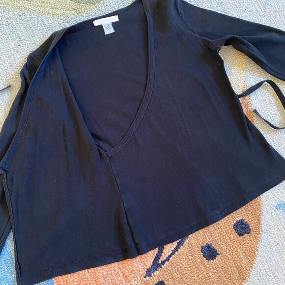 90s I Anthropologie I A Pleasant Surprise Is In Store For You I Faux Wrap Top - Picture 15 of 16